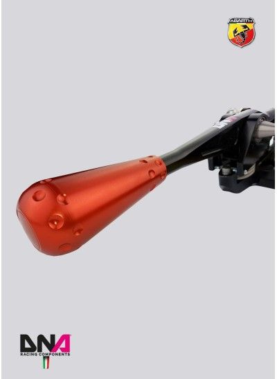 Fiat 500 aluminium 695 style red knob for adjustable short shift and quick shift stage 2